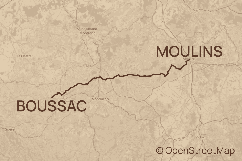 Etappe 10 – Moulins nach Boussac