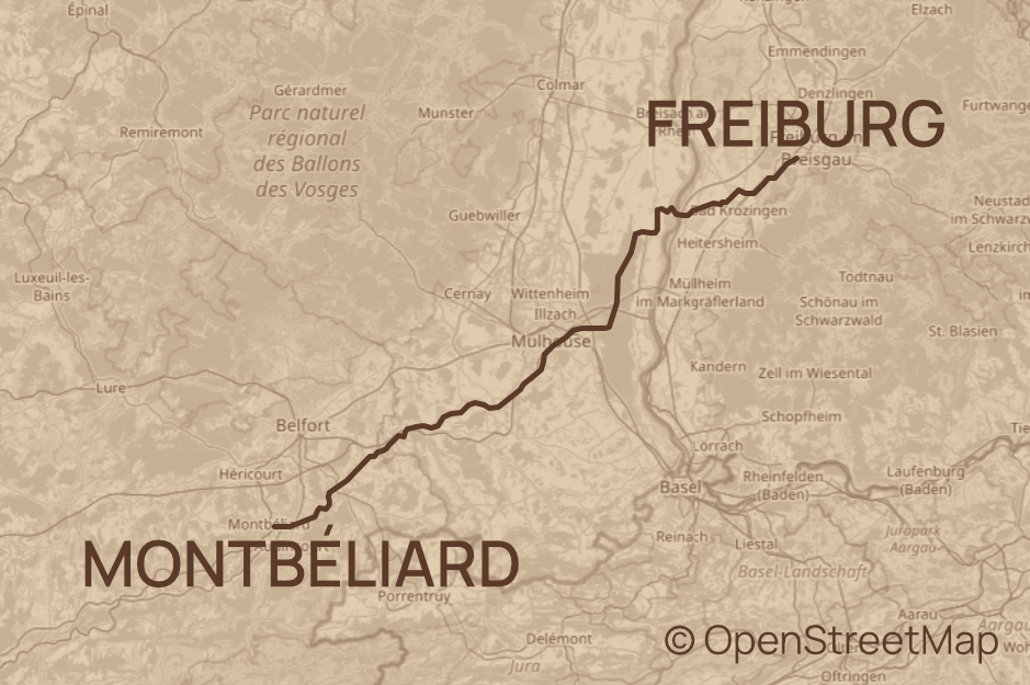Etappe 4 – Freiburg nach Montbéliard