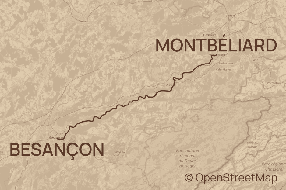 Etappe 5 – Montbéliard nach Besançon
